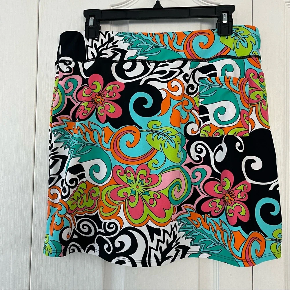 Southwind Apparel Women L Skort Made USA Active Golf Beach Travel Coastal chic - Picture 3 of 5